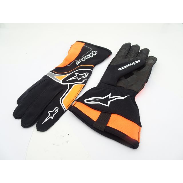 Handschuhe Alpinestars Tech-1 KX v3 schwarz-orange-fluo L