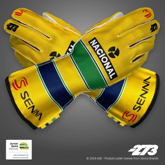Handschuhe Minus 273 Ayrton Senna gelb L 