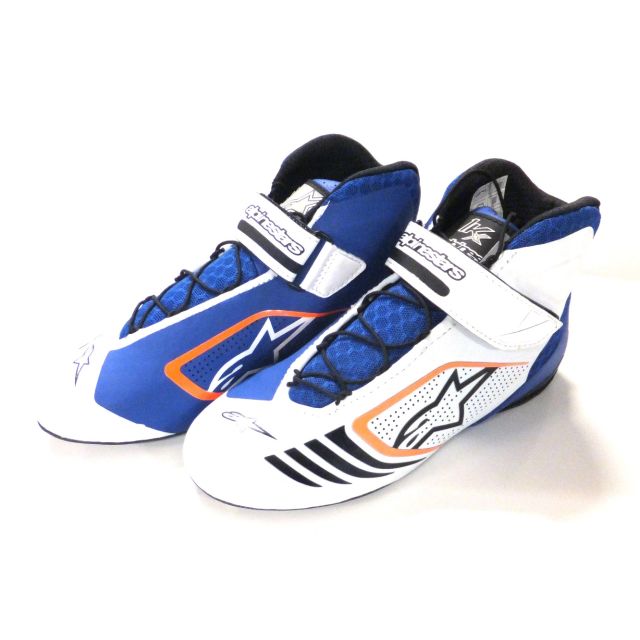 Schuhe Alpinestars Tech-1 KX blau/weiss/orange-fluo 47