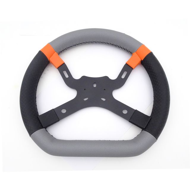 Steuerrad Kart Republic 33cm silber / schwarz