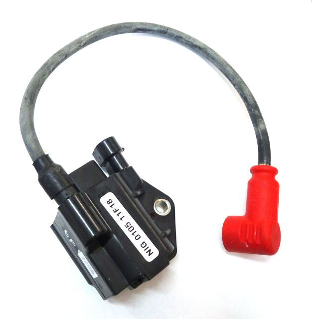 Zündspule Dellorto Rotax mit Kerzenstecker rot