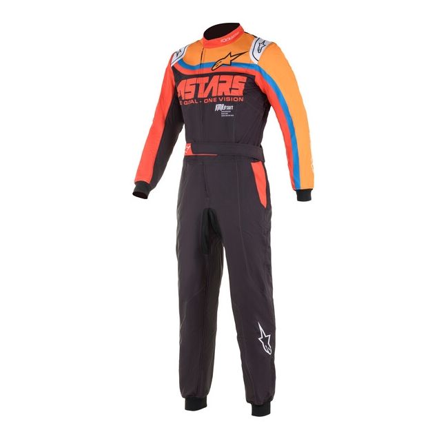 Overall Alpinestars KMX-9 v2 graphic schwarz-orange-rot Gr.44
