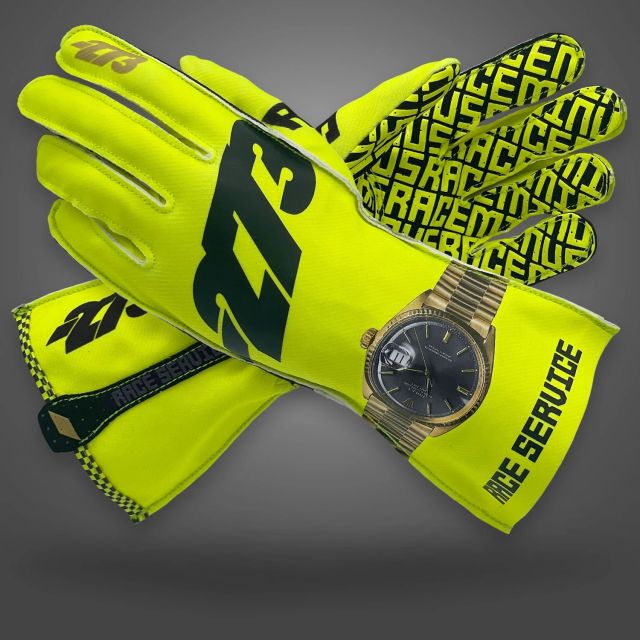 Handschuhe Minus 273 Race Service gelb fluo asymetric XL